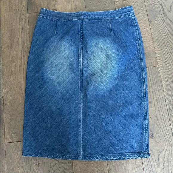 Armani Exchange Blue Denim Pencil Skirt - Picture 4 of 4